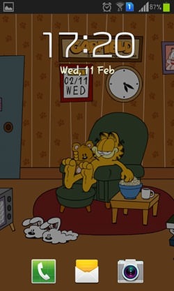 Home Sweet: Garfield Android Wallpaper Image 2