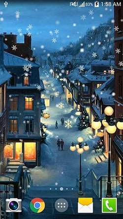 Christmas Night Android Wallpaper Image 1