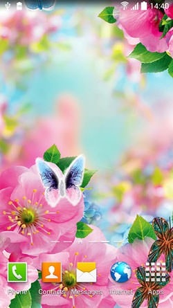 Spring Flowers 3D Android Wallpaper Image 1