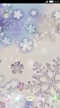 Crystal Winter CLauncher Android Theme Image 1