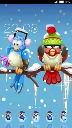 Winter Snow CLauncher Android Theme Image 1