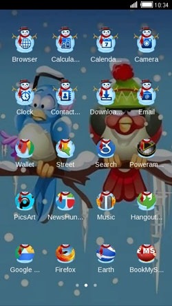 Winter Snow CLauncher Android Theme Image 2