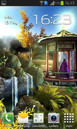Oriental Garden 3D Android Wallpaper Image 2