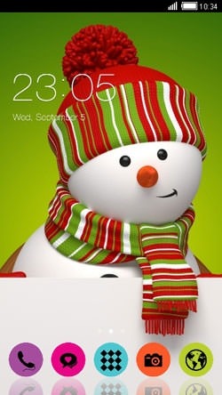 Snowman CLauncher Android Theme Image 1