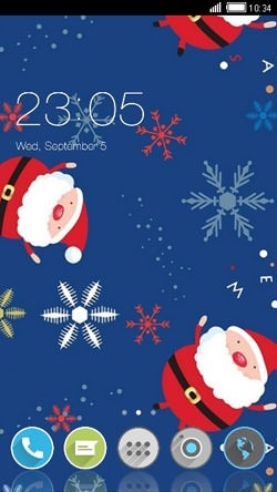 Merry Christmas CLauncher Android Theme Image 1