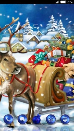 Santas Sleigh CLauncher Android Theme Image 1