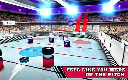 Pin Hockey: Ice Arena Android Game Image 2