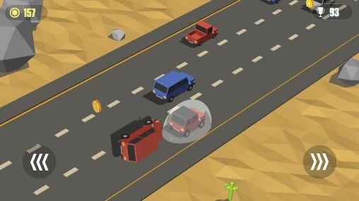 Blocky Cars: Traffic Rush Android Game Image 1