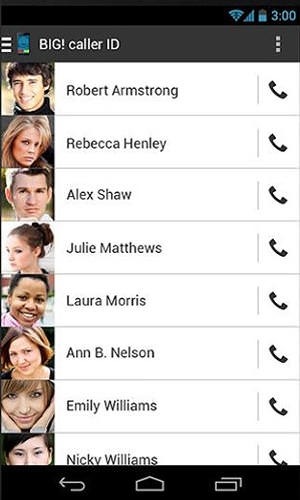 Big Caller ID Android Application Image 1