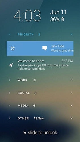 Echo Lockscreen Android Application Image 2