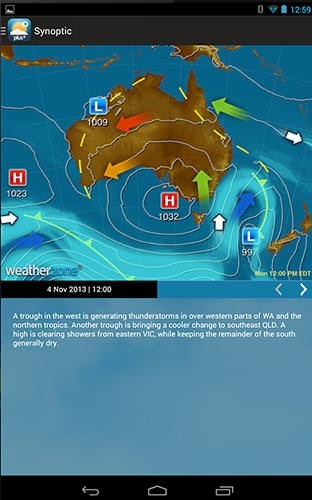 Weatherzone Plus Android Application Image 1