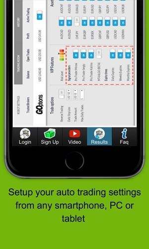 Binary Options Robot Android Application Image 2