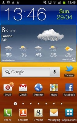 Accu Weather Android Application Image 1