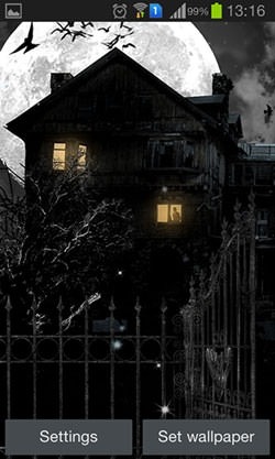 Haunted House Android Wallpaper Image 2