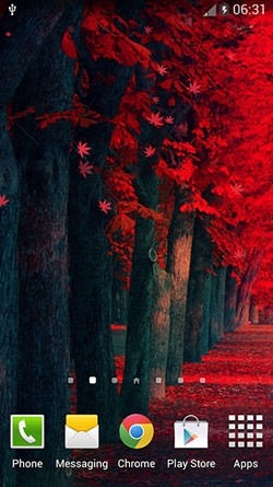 Red Leaves Android Wallpaper Image 2