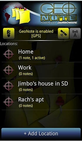 Geo Note Android Application Image 2