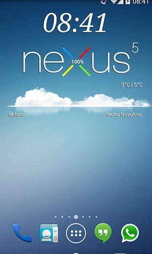 Nexus 5 Zooper Widget Android Application Image 1