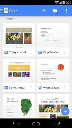 Google Docs Android Application Image 1