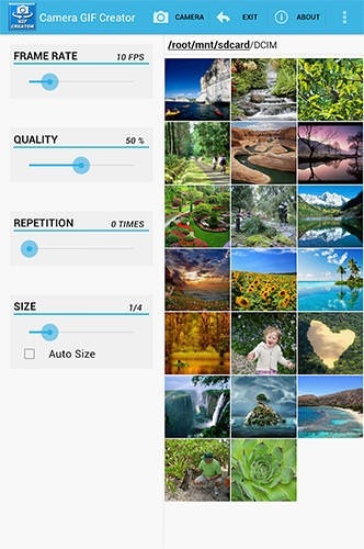 Camera Gif Creator Android Application Image 1