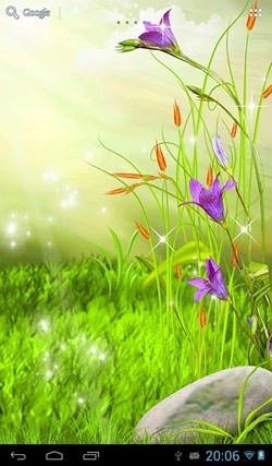 The Sparkling Flowers Android Wallpaper Image 1