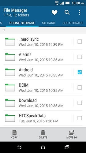 HTC File Manager Android Application Image 1