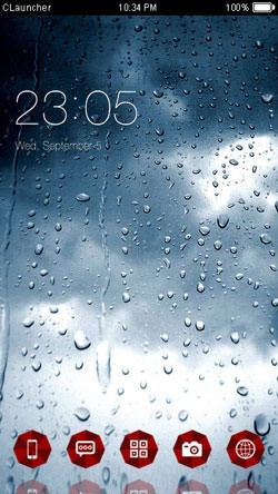 Rain Drop CLauncher Android Theme Image 1