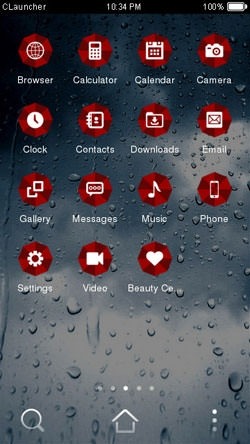 Rain Drop CLauncher Android Theme Image 2