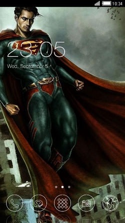 Superman CLauncher Android Theme Image 1