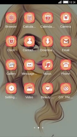 Girl Anime CLauncher Android Theme Image 2