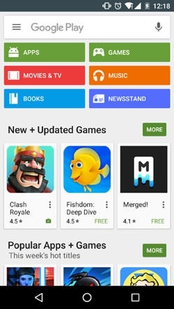 Google Play Store Android Application Image 1