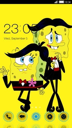 Spongebob CLauncher Android Theme Image 1