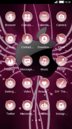 Abstract Apple CLauncher Android Theme Image 2