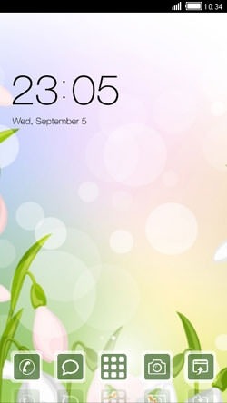 Sundrop Green CLauncher Android Theme Image 1