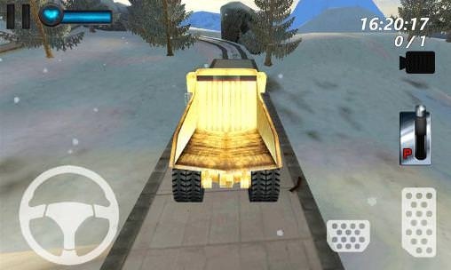 Mountain Mining: Ice Road Truck Android Game Image 1