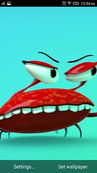 Funny Mr. Crab Android Wallpaper Image 1