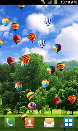 Hot Air Balloon Android Wallpaper Image 1