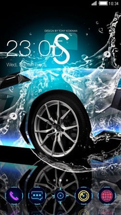 Splash Car CLauncher Android Theme Image 1