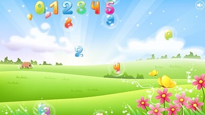 Number Bubbles For Kids Android Wallpaper Image 1