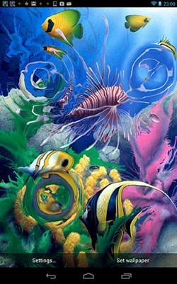 Aquarium 3D Android Wallpaper Image 1