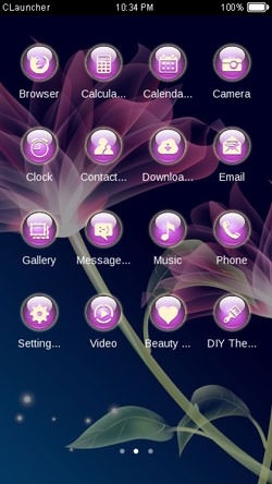 Abstract Flower CLauncher Android Theme Image 2