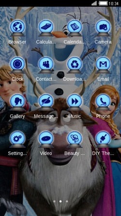 Frozen CLauncher Android Theme Image 2