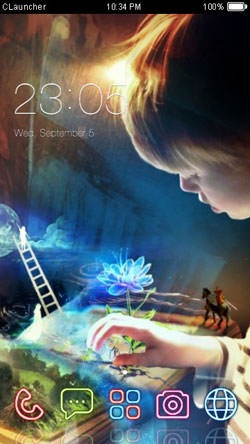 Book Imagination CLauncher Android Theme Image 1