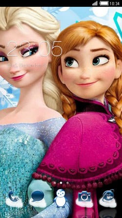 Frozen CLauncher Android Theme Image 1