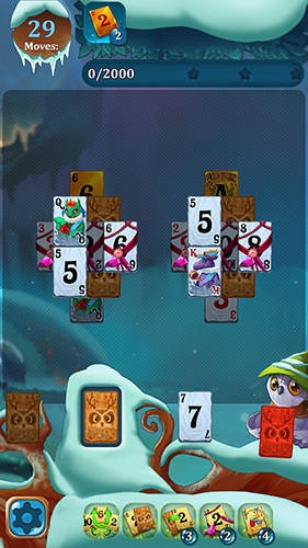 Solitaire: Frozen Dream Forest Android Game Image 1