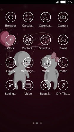 Love You CLauncher Android Theme Image 2