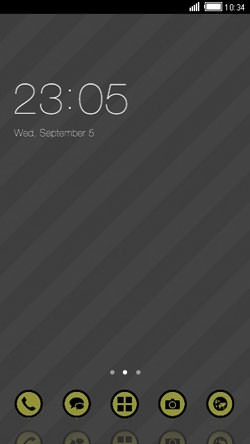 Black Strips CLauncher Android Theme Image 1