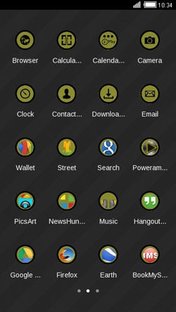 Black Strips CLauncher Android Theme Image 2