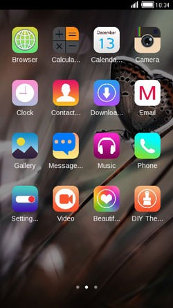 Butterfuly CLauncher Android Theme Image 2