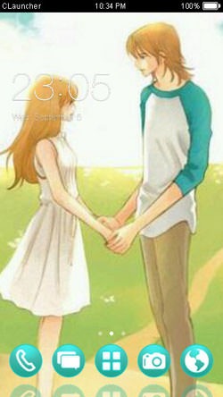 Lovers CLauncher Android Theme Image 1