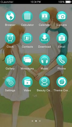 Lovers CLauncher Android Theme Image 2